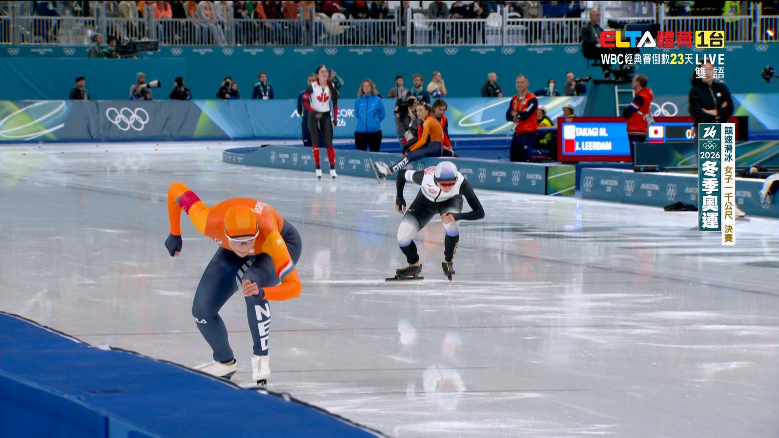 2/10 冬季奧運 競速滑冰 女子1000M決賽