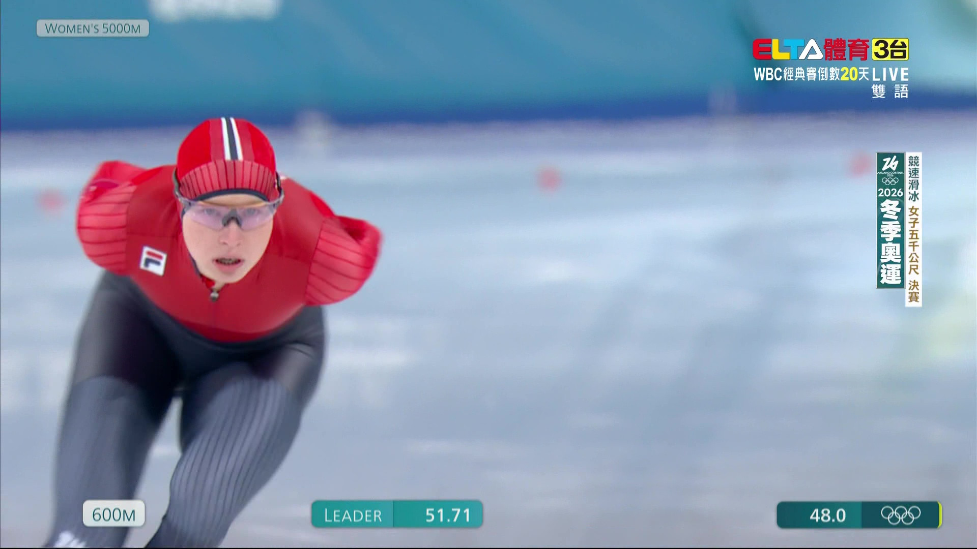  2/12 冬季奧運 競速滑冰 女子5000M決賽