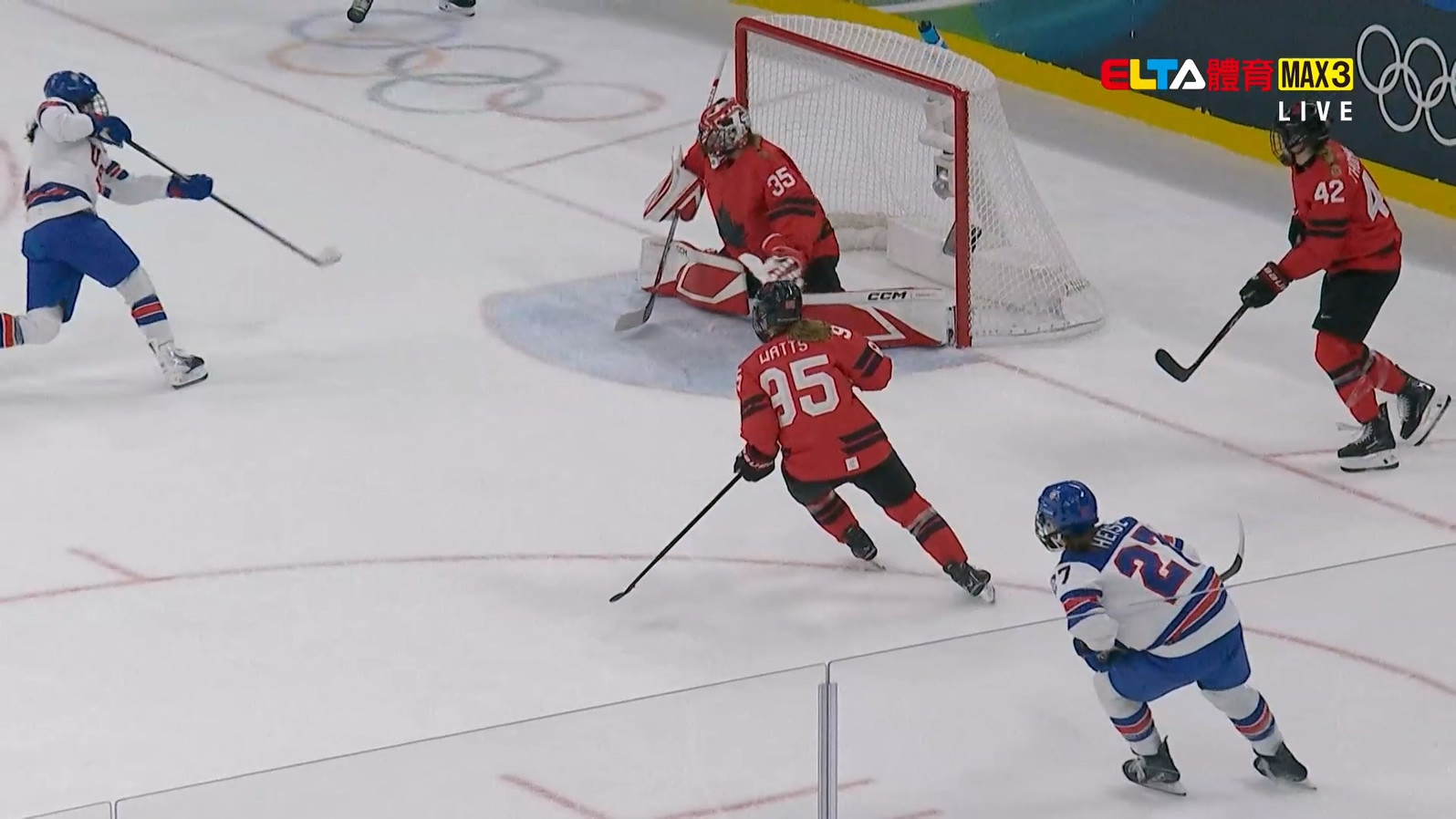 2/11 冬季奧運 加拿大VS美國 冰球 女子預賽(原音)