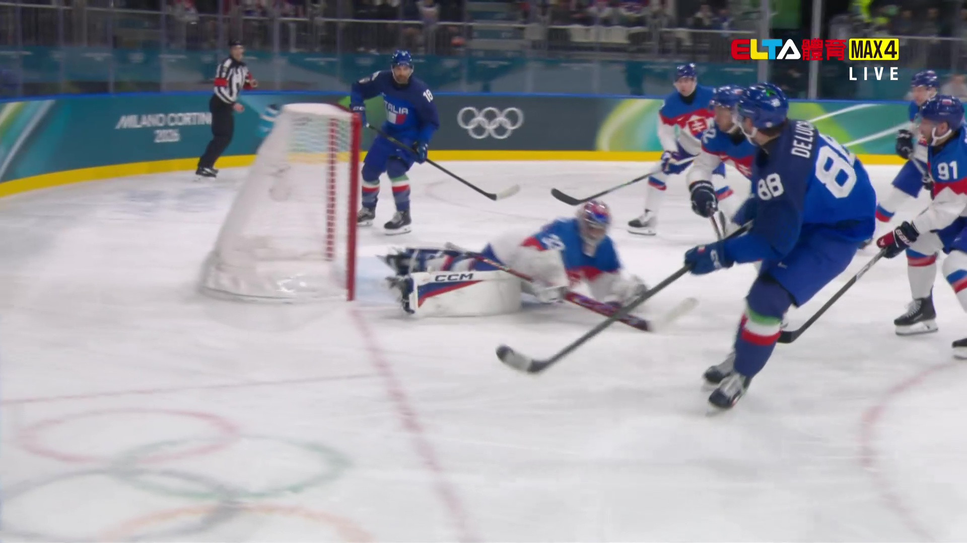 2/13 冬季奧運 義大利VS斯洛伐克 冰球 男子預賽 (原音)