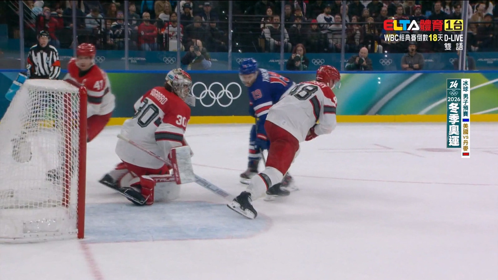 2/15 冬季奧運 美國VS丹麥 冰球 男子預賽