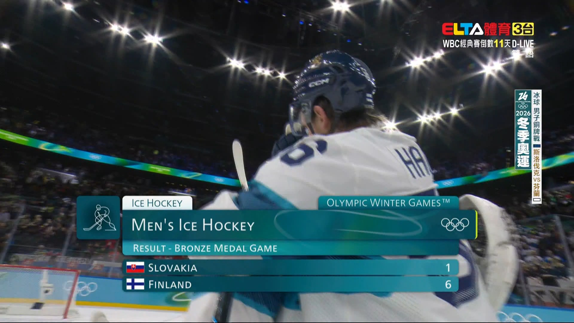 2/22 冬季奧運 芬蘭VS斯洛伐克 冰球 男子銅牌戰