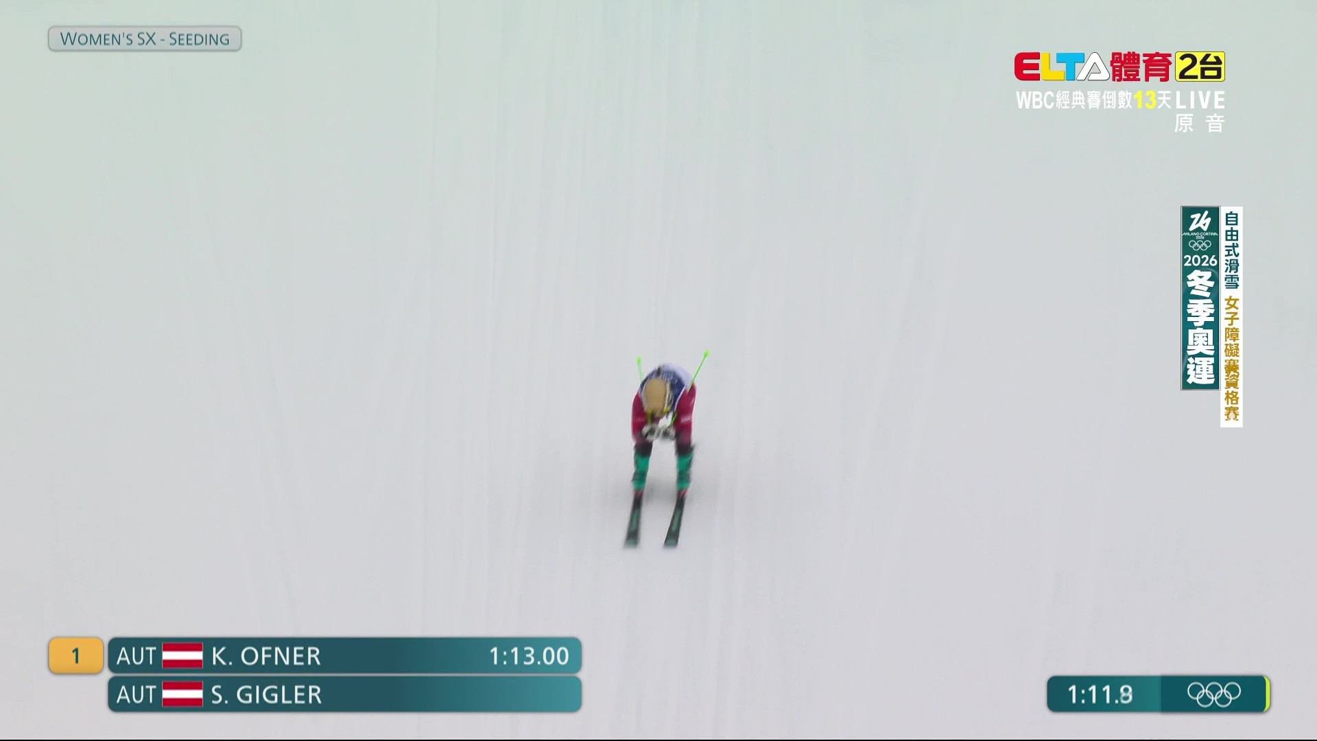 2/20 冬季奧運 自由式滑雪 女子障礙賽資格賽(原音)
