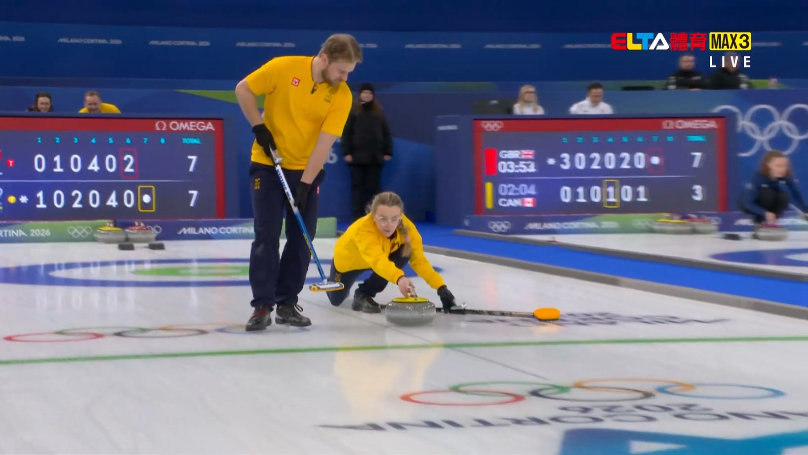 2/7 冬季奧運 瑞士VS瑞典 冰壺 混雙預賽(原音)