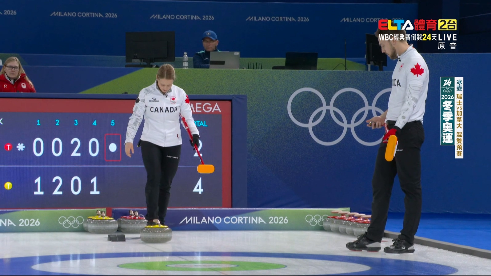 2/9 冬季奧運 瑞士VS加拿大 冰壺 混雙預賽(原音)