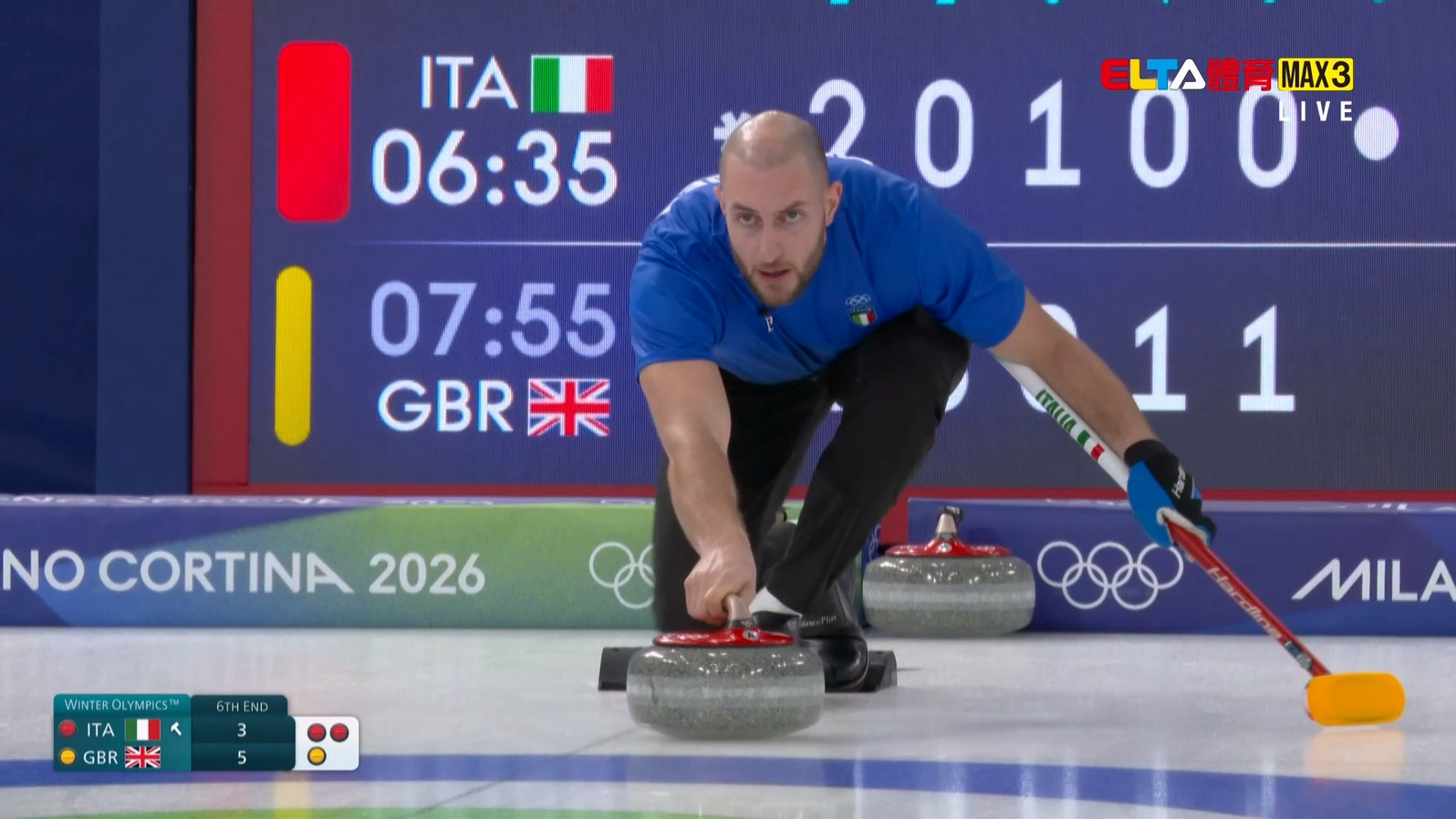 2/9 冬季奧運 義大利VS英國 冰壺 混雙預賽(原音)