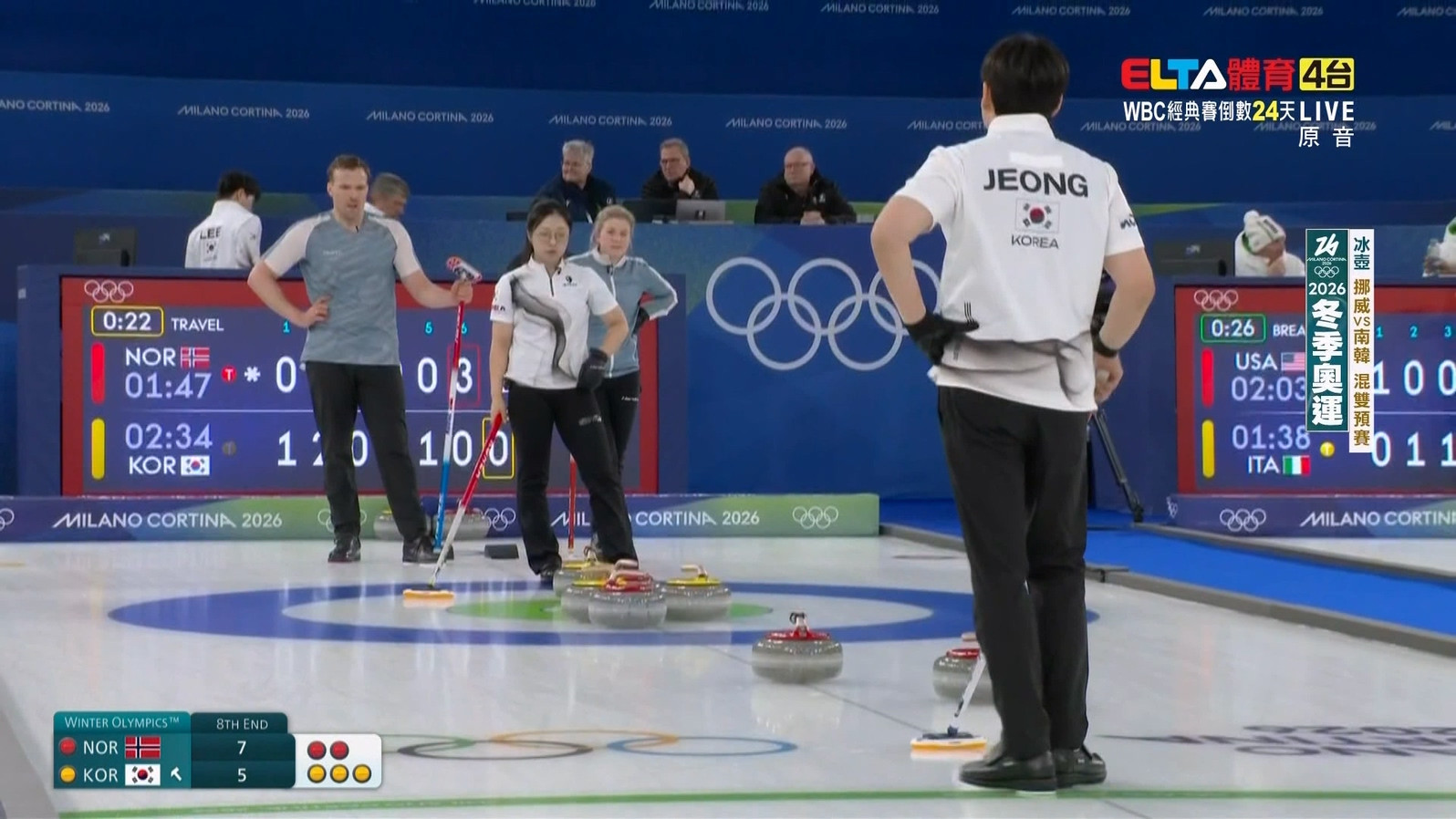 2/9 冬季奧運 挪威VS南韓 冰壺 混雙預賽(原音)