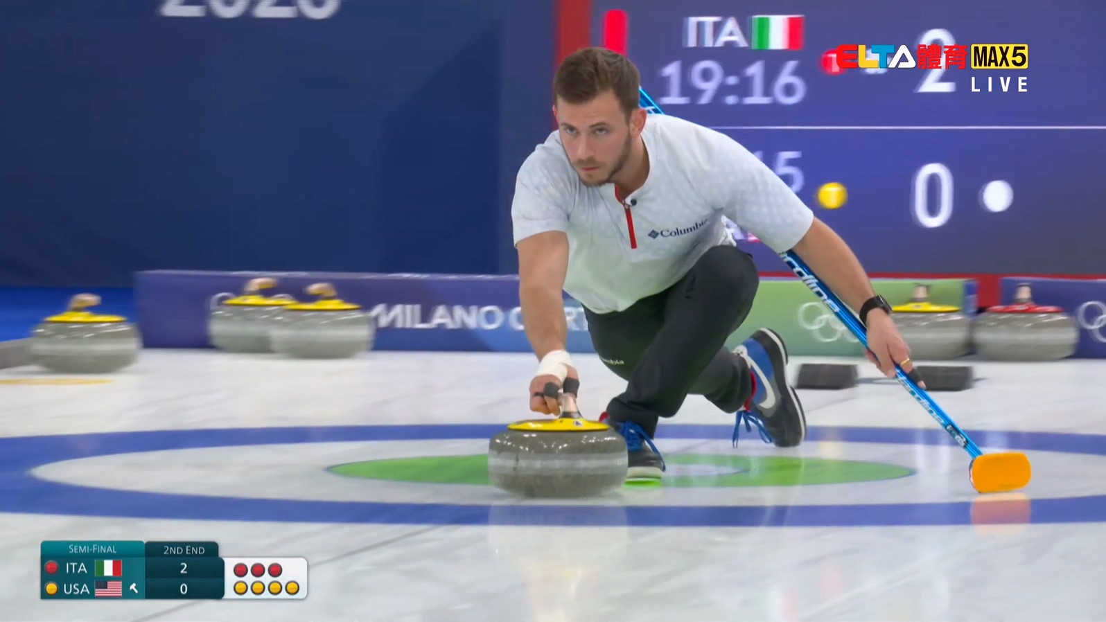 2/10 冬季奧運 義大利 VS 美國 冰壺 混雙四強(原音)