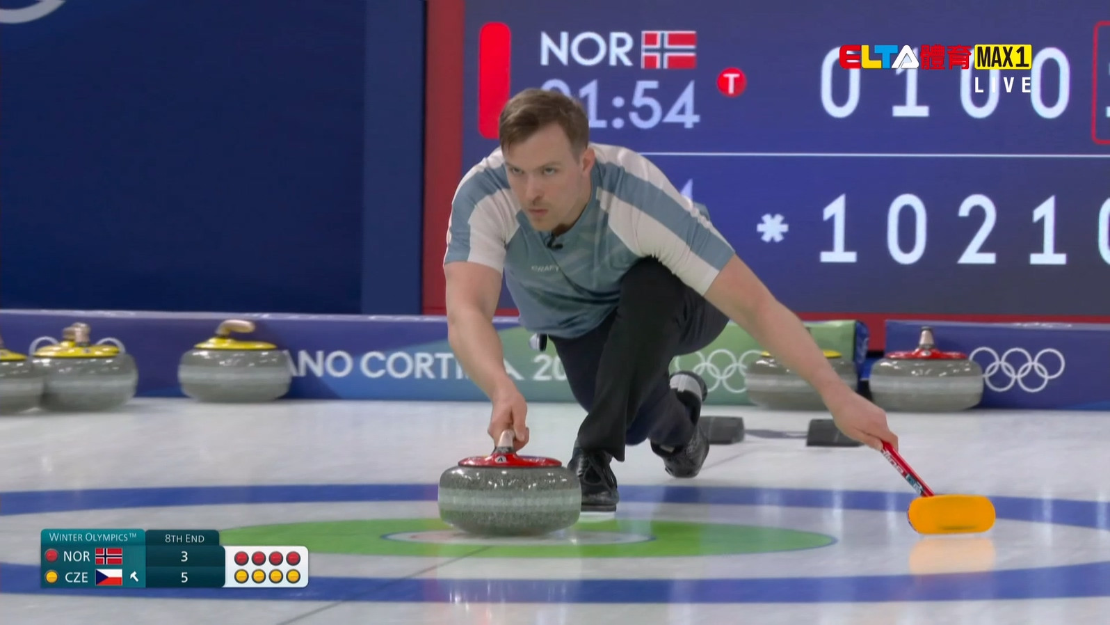 2/8 冬季奧運 挪威VS捷克 冰壺 混雙預賽(原音)