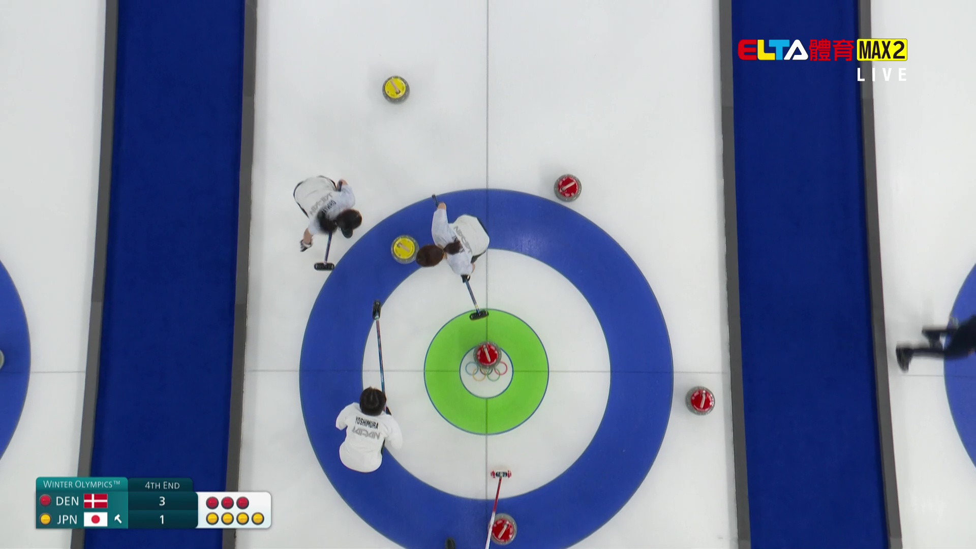 2/13 冬季奧運 丹麥VS日本 冰壺 女子預賽 (原音)