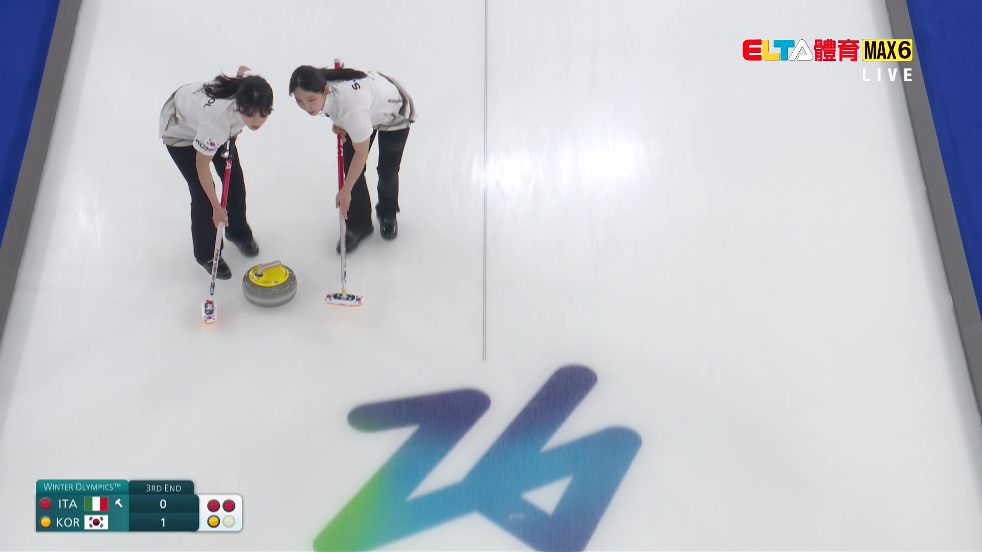 2/13 冬季奧運 義大利VS南韓 冰壺 女子預賽 (原音)