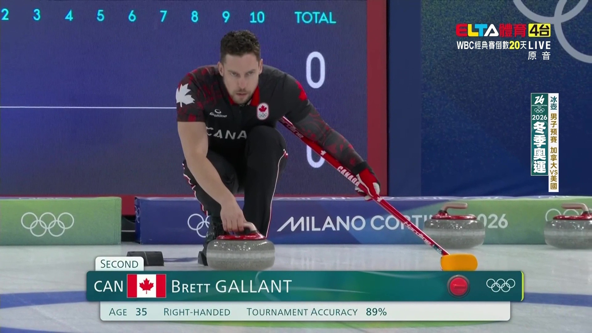 2/13 冬季奧運 加拿大VS美國 冰壺 男子預賽 (原音)