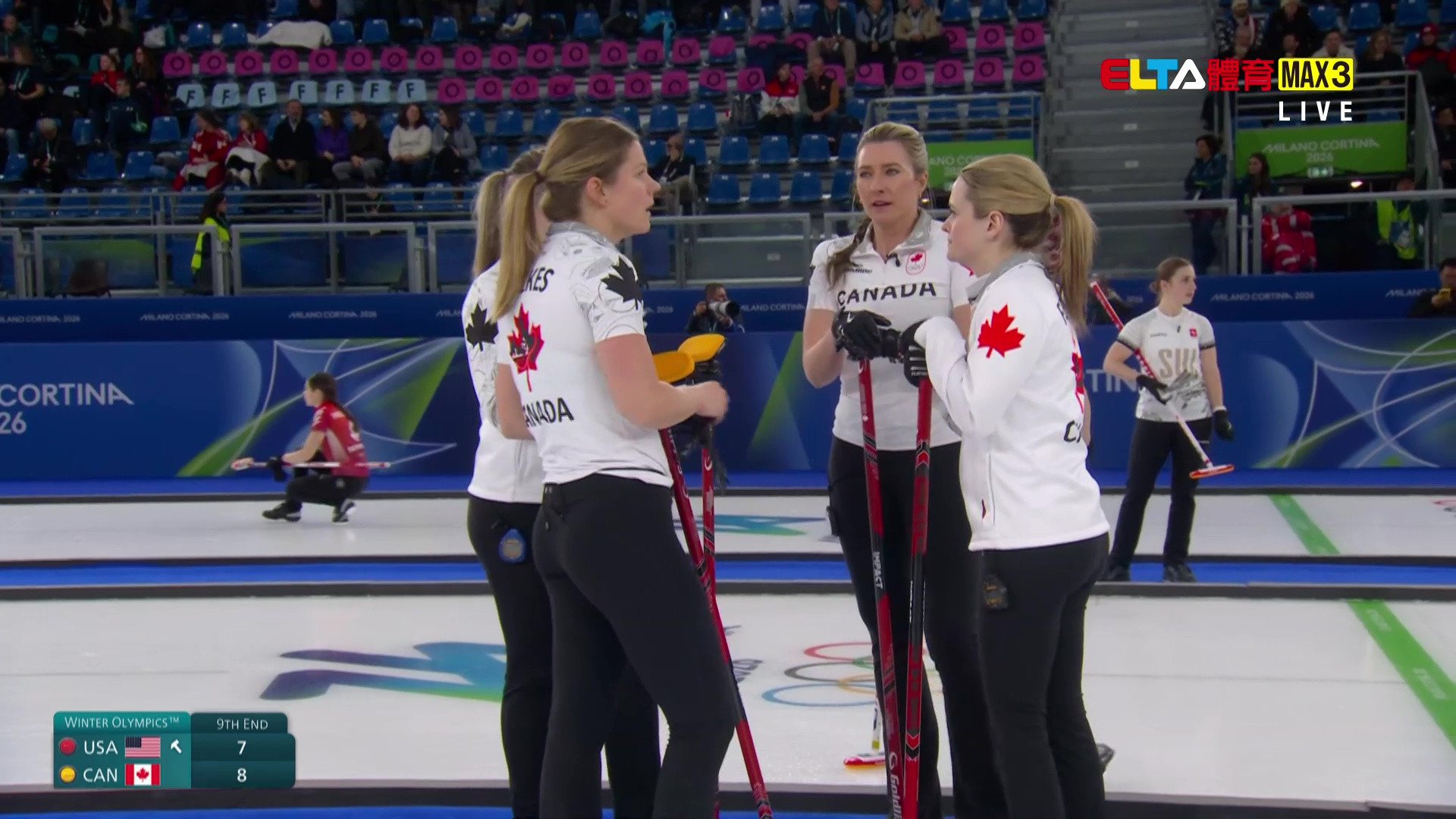 2/13 冬季奧運 美國VS加拿大 冰壺 女子預賽 (原音)