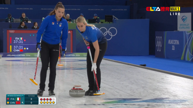 2/14 冬季奧運 義大利VS中國 冰壺 女子預賽 (原音)