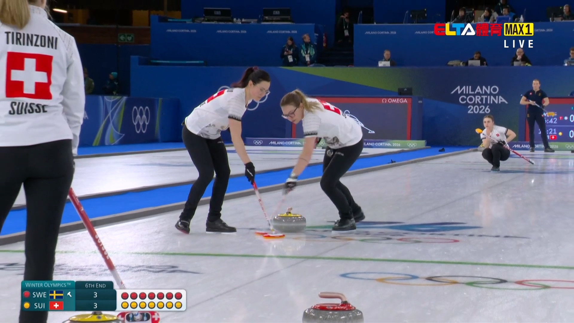  2/16 冬季奧運 瑞典VS瑞士 冰壺 女子預賽 (原音)