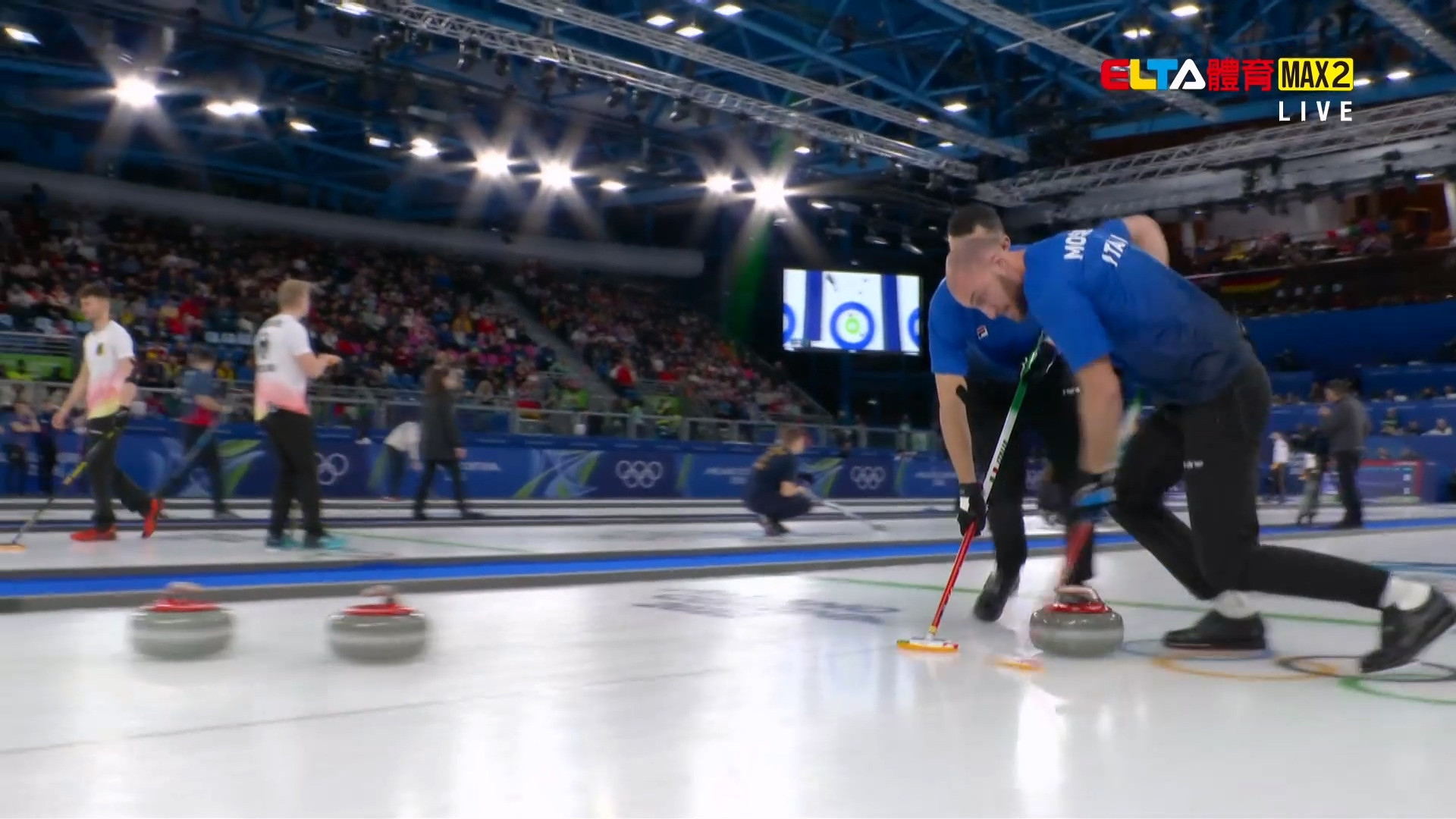 2/16 冬季奧運 義大利VS中國 冰壺 男子預賽 (原音)