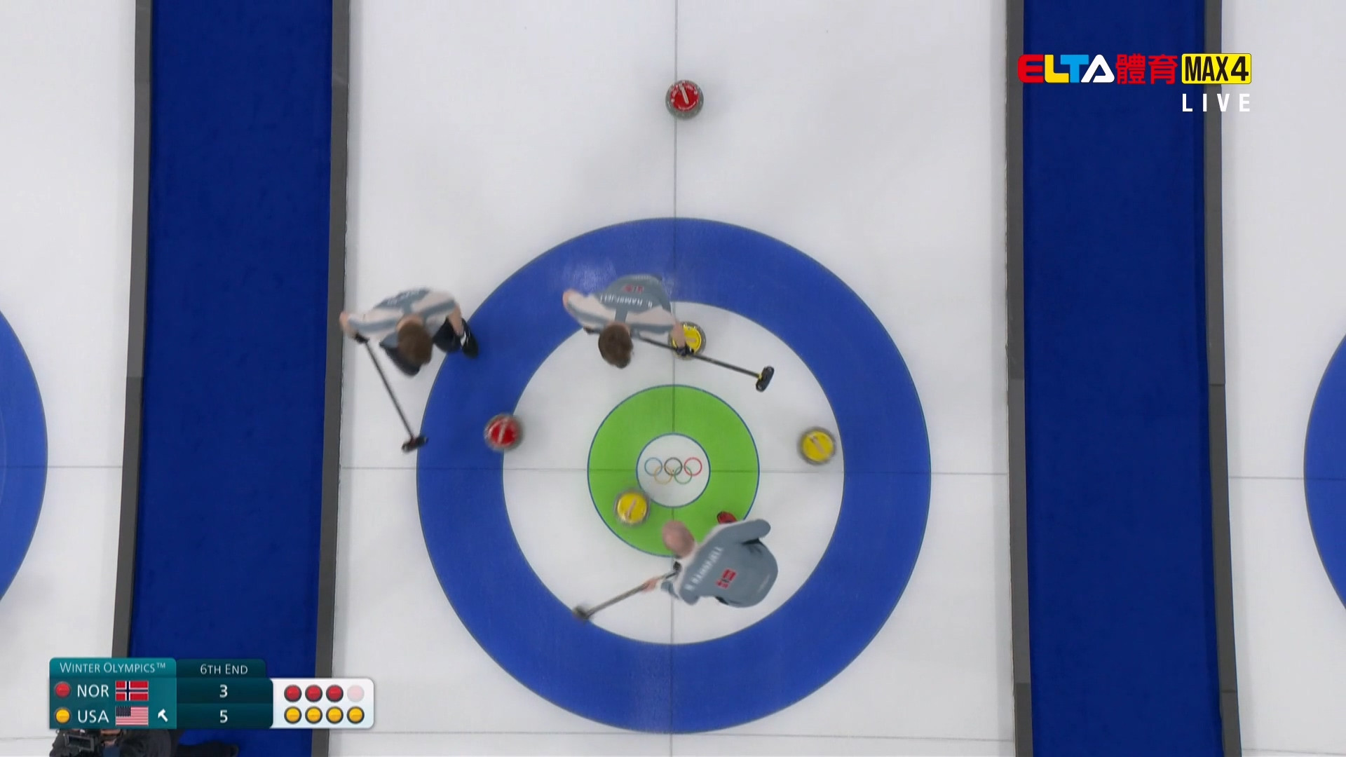 2/16 冬季奧運 挪威VS美國 冰壺 男子預賽 (原音)