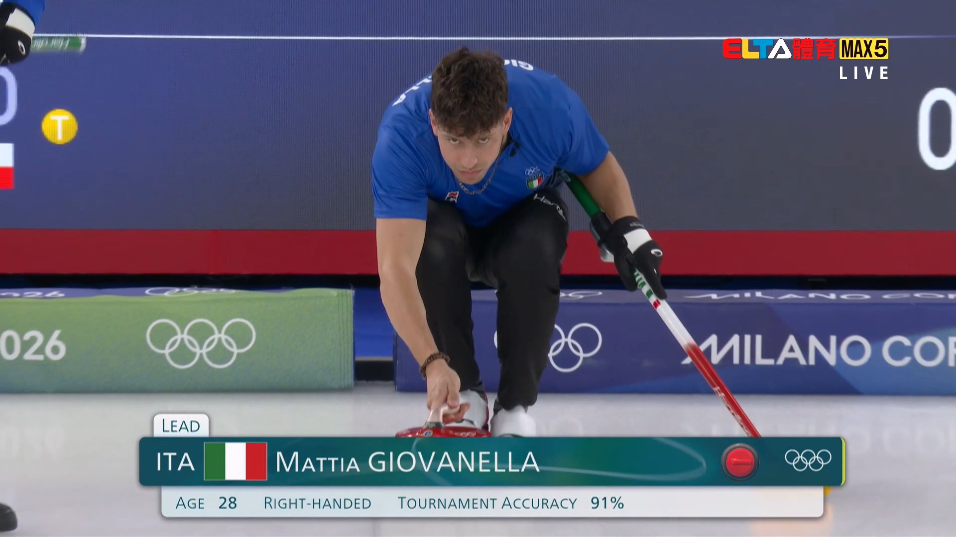 2/16 冬季奧運 義大利VS捷克 冰壺 男子預賽 (原音)