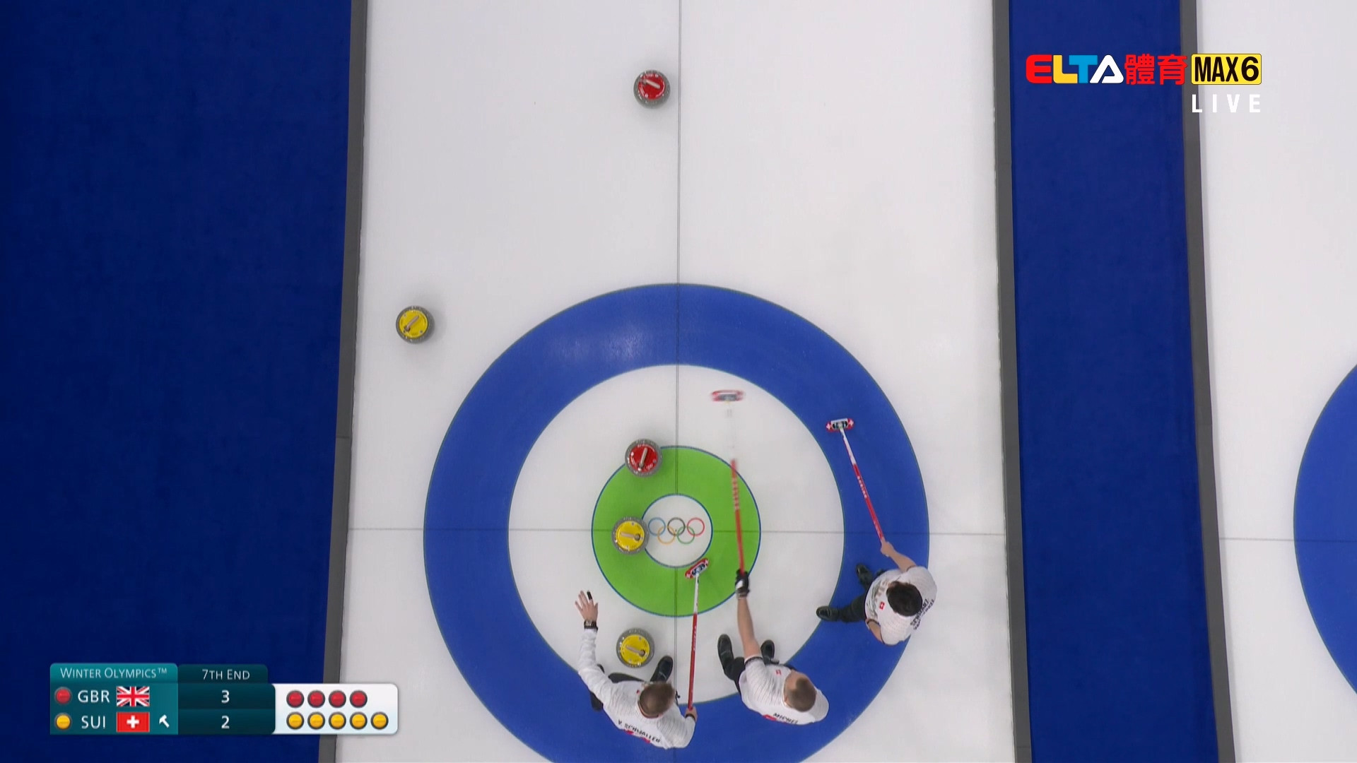 2/16 冬季奧運 英國VS瑞士 冰壺 男子預賽 (原音)