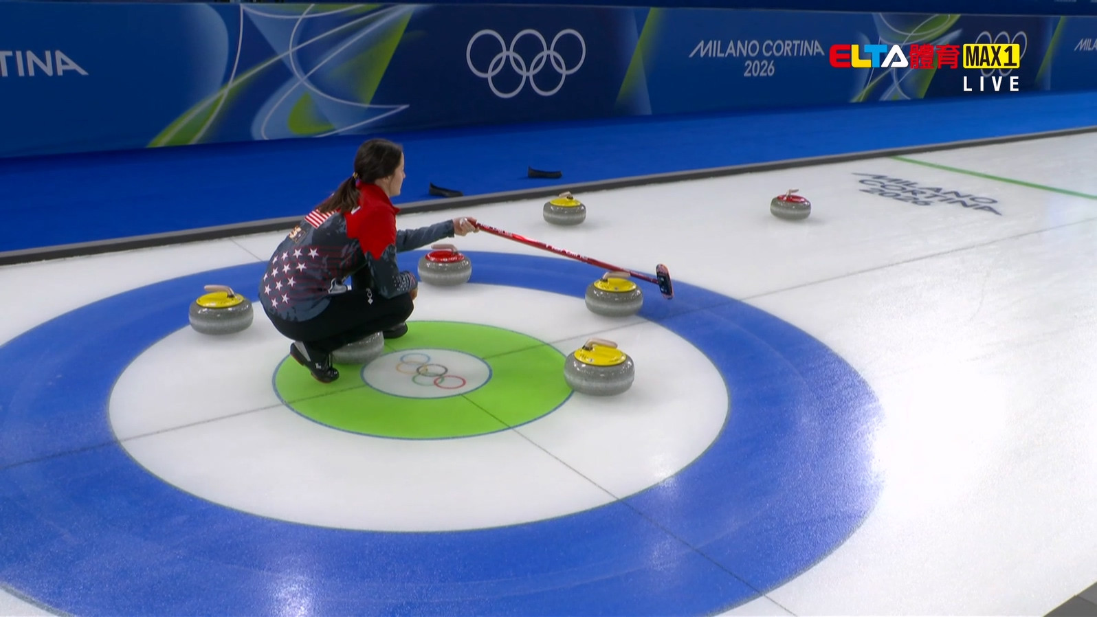 2/17 冬季奧運 美國VS義大利 冰壺 女子預賽(原音)