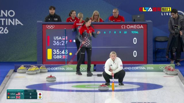 2/18 冬季奧運  美國VS英國 冰壺 女子預賽 (原音)