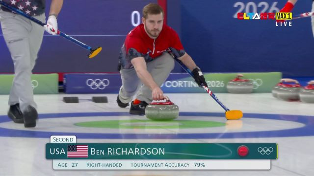 2/18冬季奧運 美國VS英國 冰壺 男子預賽 (原音)