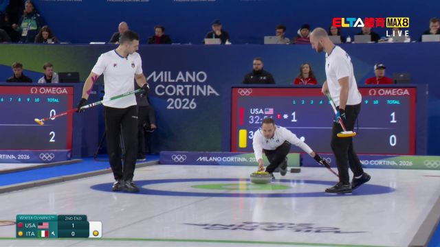 2/18 冬季奧運 美國VS義大利 冰壺 男子預賽 (原音) 