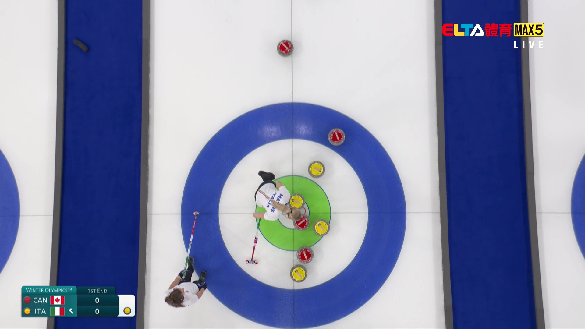2/19 冬季奧運 加拿大VS義大利 冰壺 女子預賽(原音)