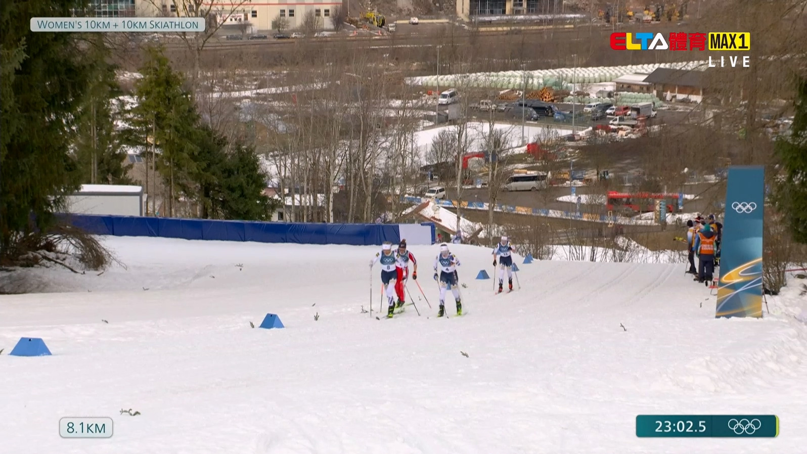 2/7 冬季奧運 余睿 越野滑雪 女10+10公里兩項決賽(原音)