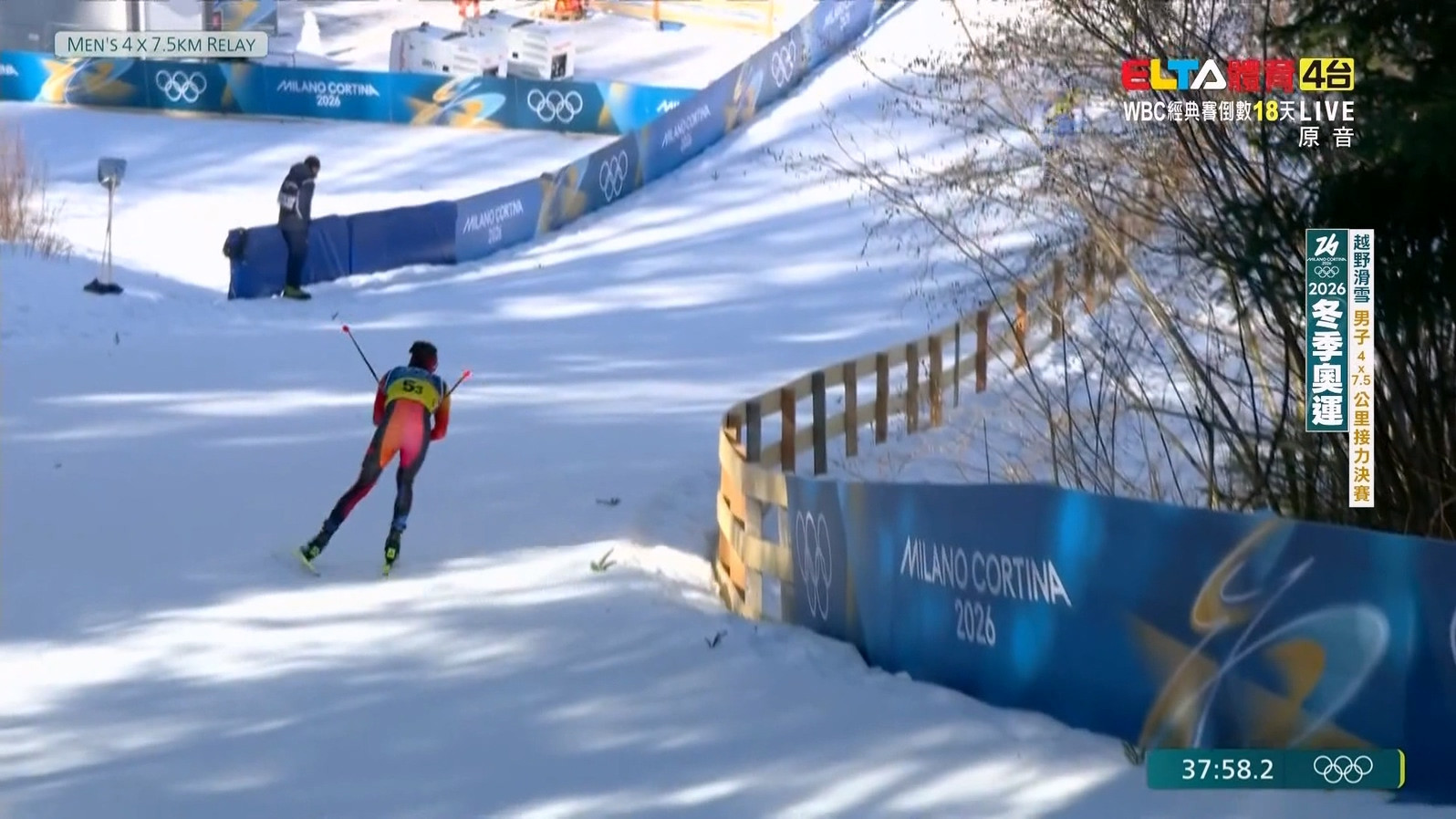2/15 冬季奧運 越野滑雪 男子4X7.5公里接力決賽(原音)