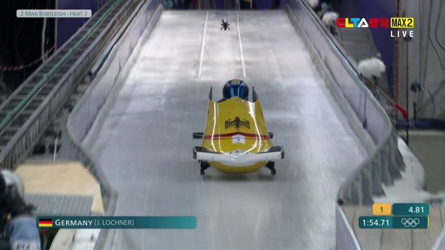 2/18 冬季奧運 雪車 男子雙人第3/4趟決賽 (原音)