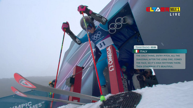 2/14 冬季奧運 男子大曲道第2趟決賽 (原音)