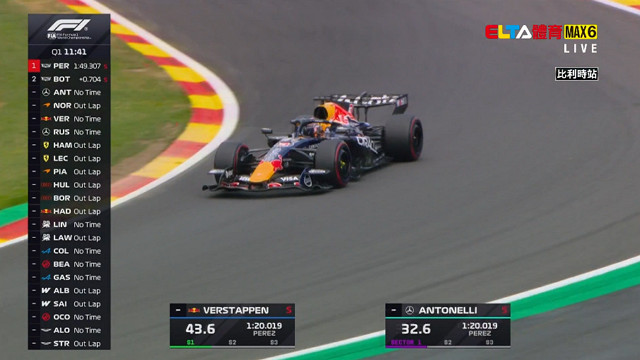 7/18 F1 比利時站 排位賽 (中文解說無廣告)