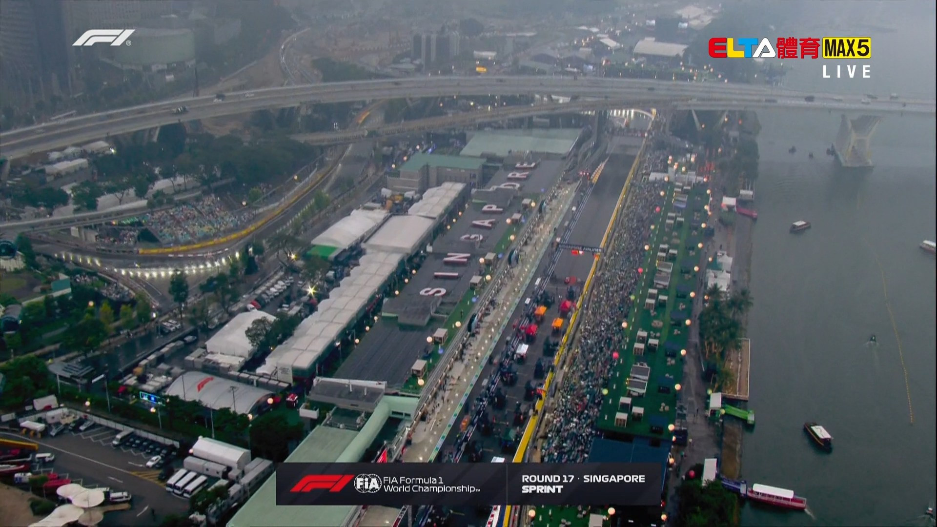 10/10 F1 新加坡站 衝刺賽 (英文解說原音)