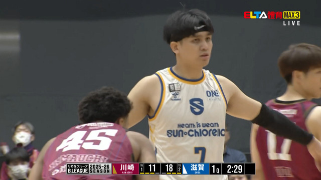 3/8 日本職業籃球B.League 滋賀湖泊 VS 川崎勇者雷霆 (原音)