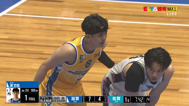 4/1 日本職業籃球B.League 佐賀氣球 VS 滋賀湖泊 例行賽