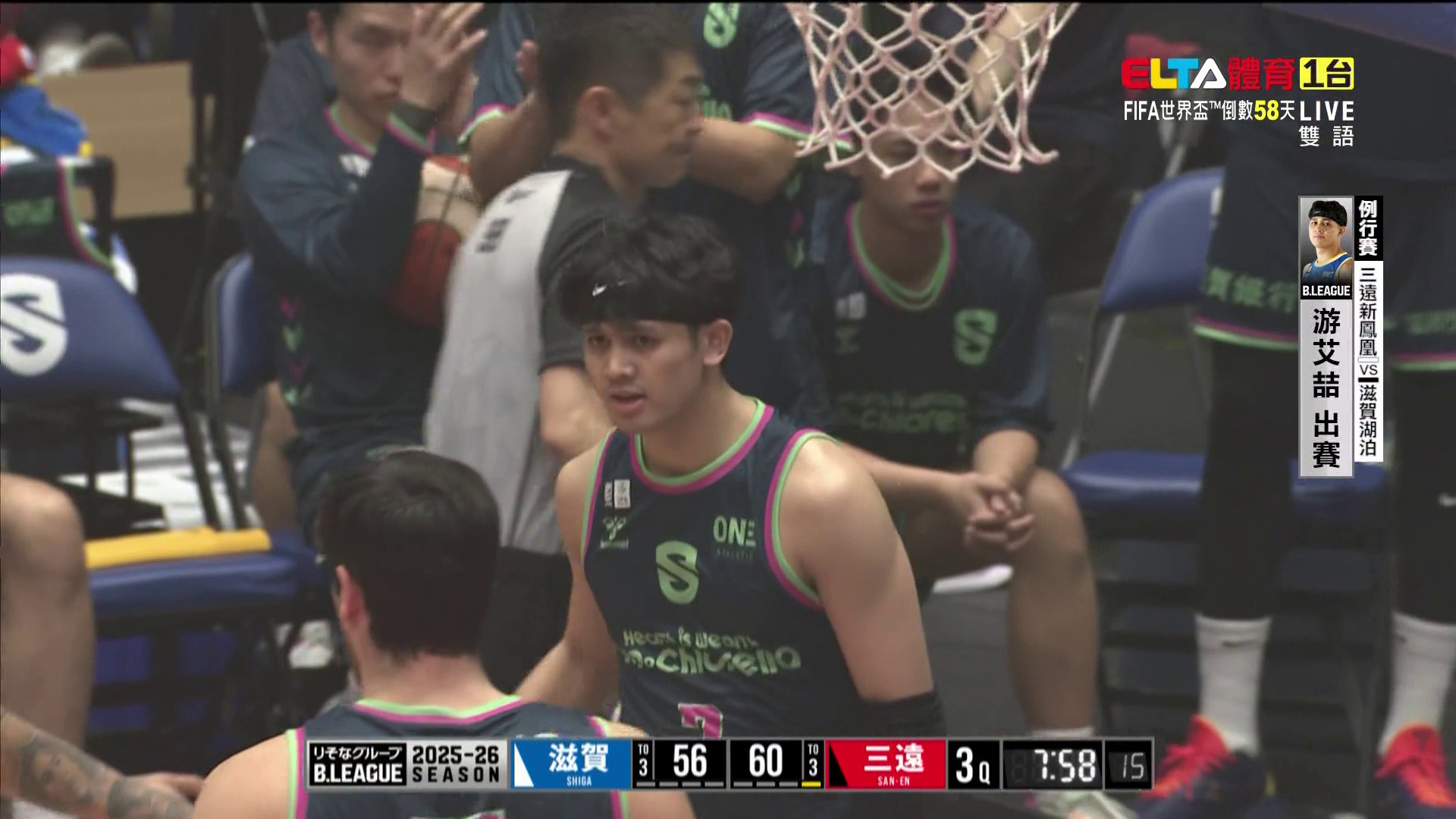 4/15 日本職業籃球B.League 三遠新鳳凰 VS 滋賀湖泊