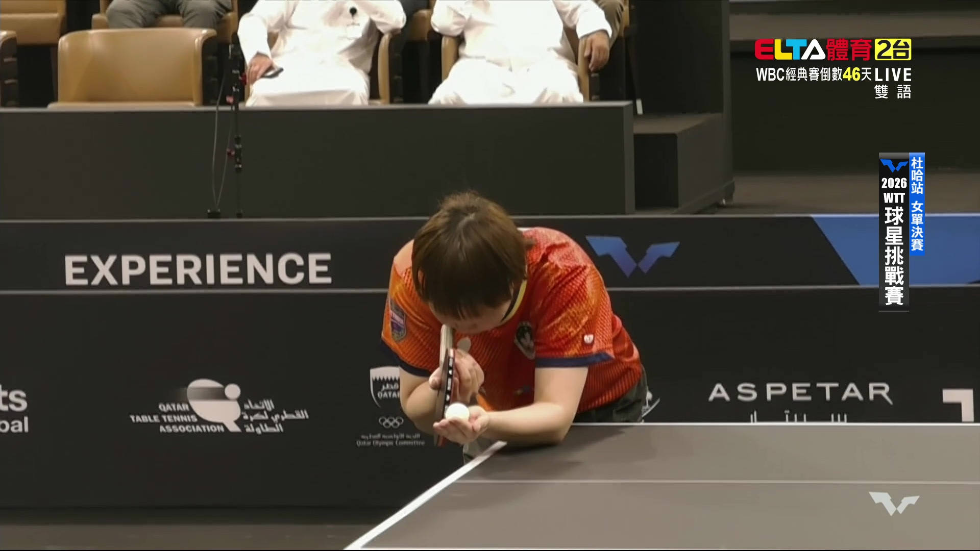 1/18 WTT球星挑戰賽 杜哈站 女單決賽