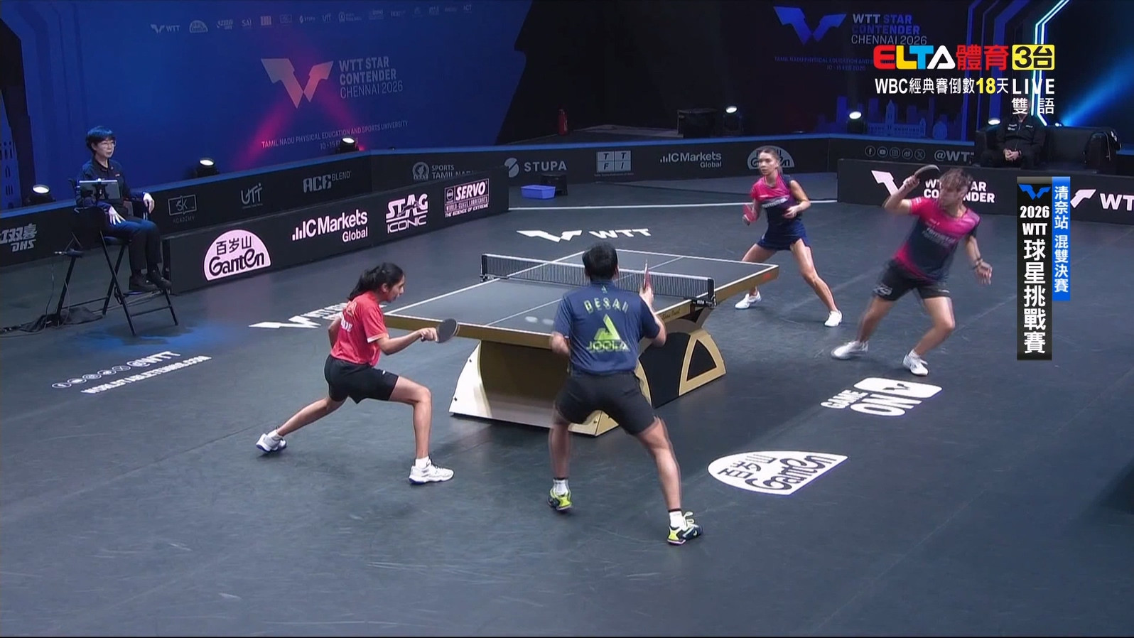 2/15 WTT球星挑戰賽 清奈站 混雙決賽