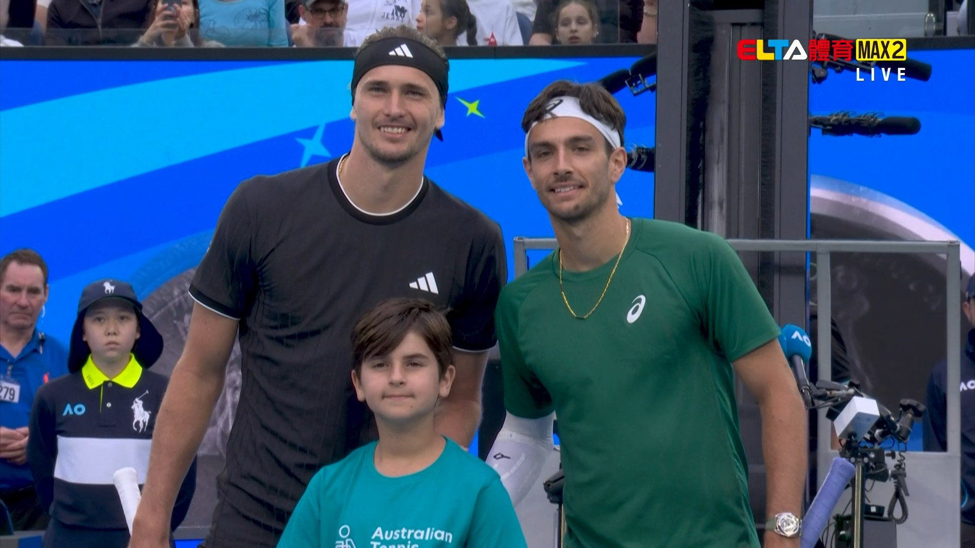 1/13 澳網 熱身賽(下) Zverev對Musetti (原音)