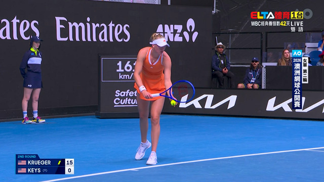 1/22 澳網 Krueger對Keys 第5日