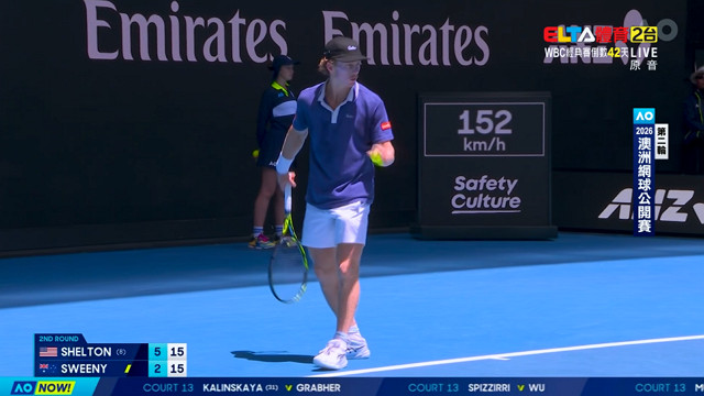 1/22 澳網 第5日 國際訊號2 上 (原音)