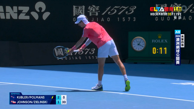 1/29 澳網 Kubler/Polmans對Johnson/Zielinski 男雙四強