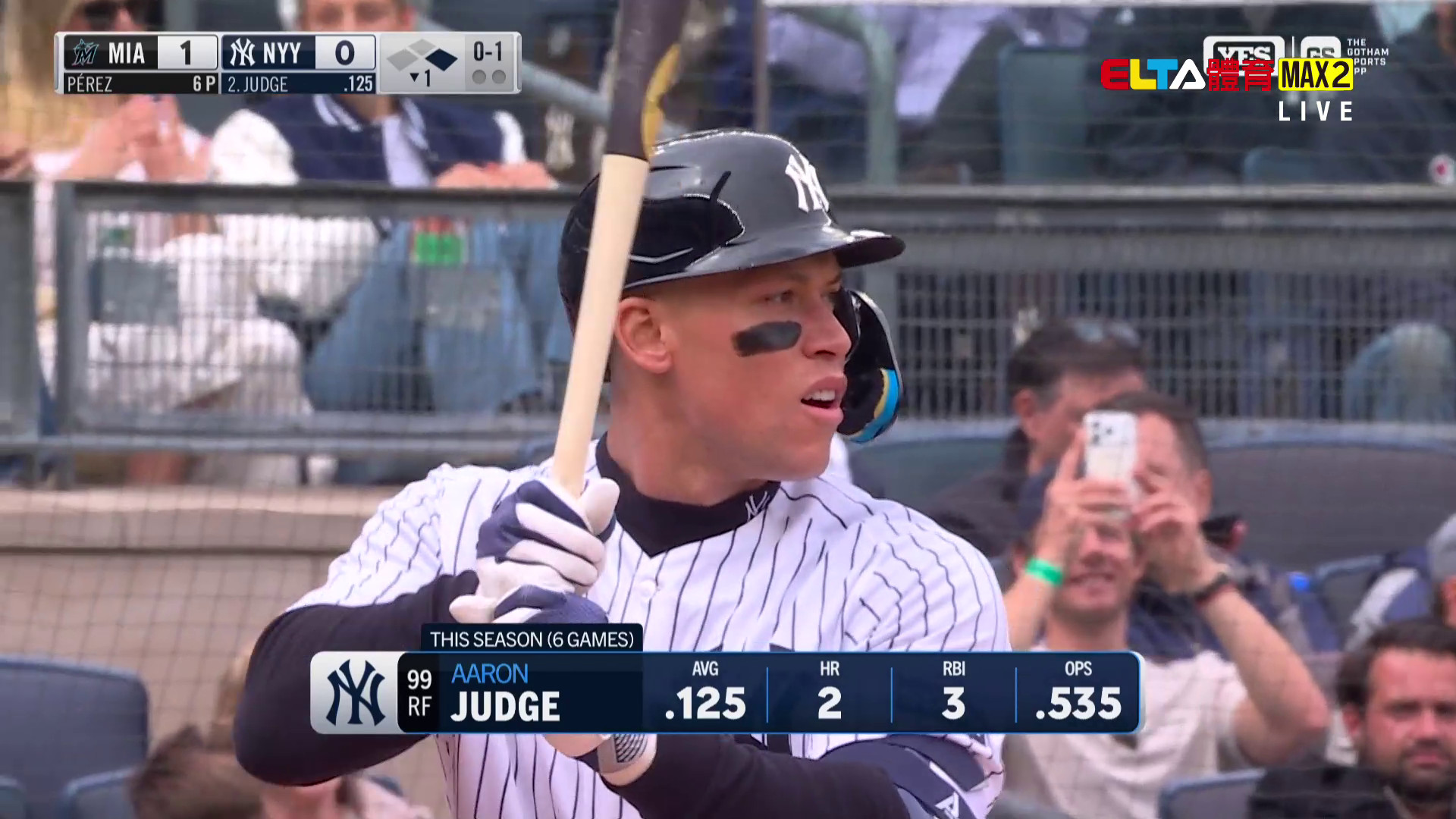 4/4 MLB 馬林魚 VS 洋基(原音)