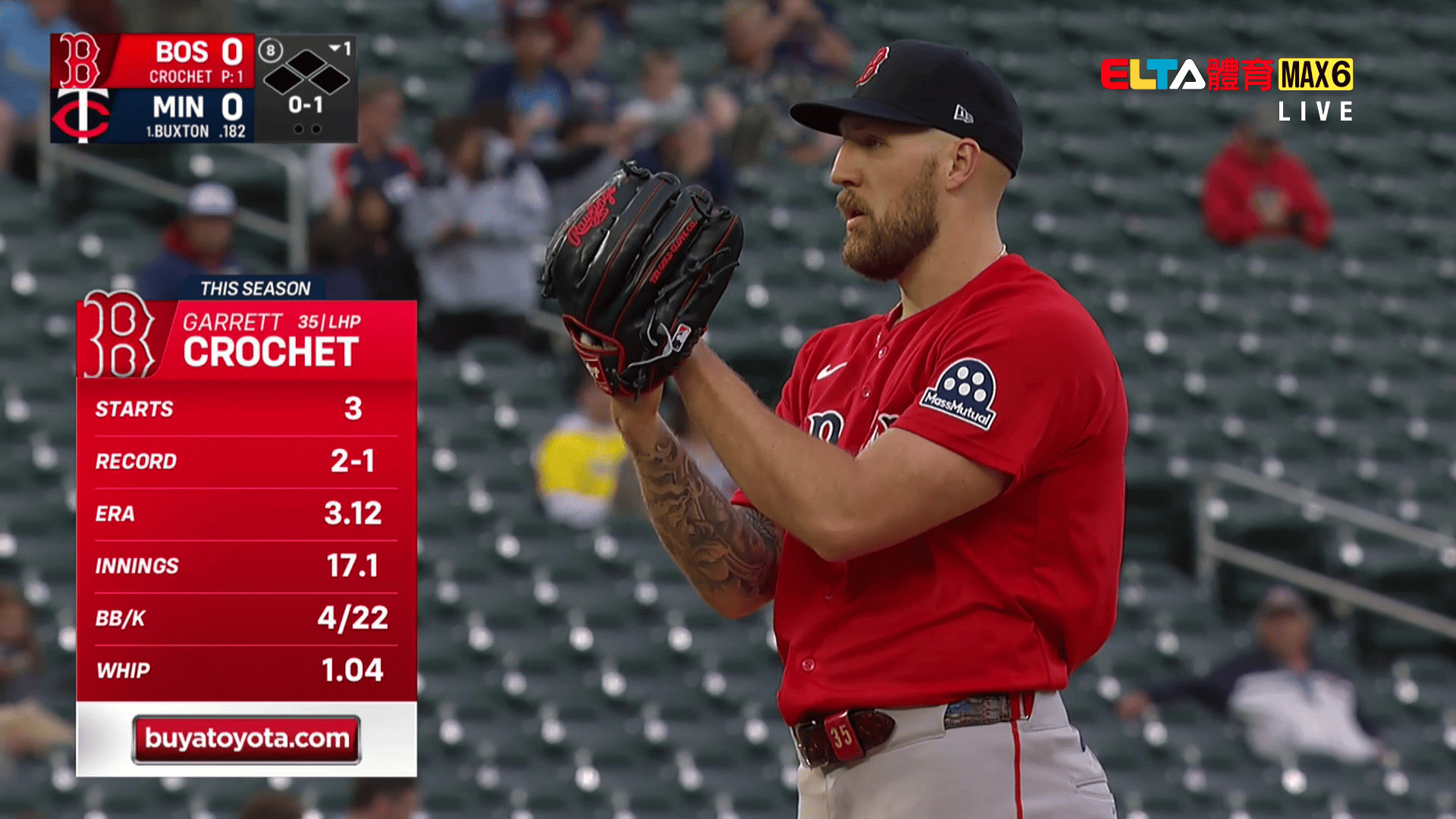 4/14 MLB 紅襪 VS 雙城(原音)