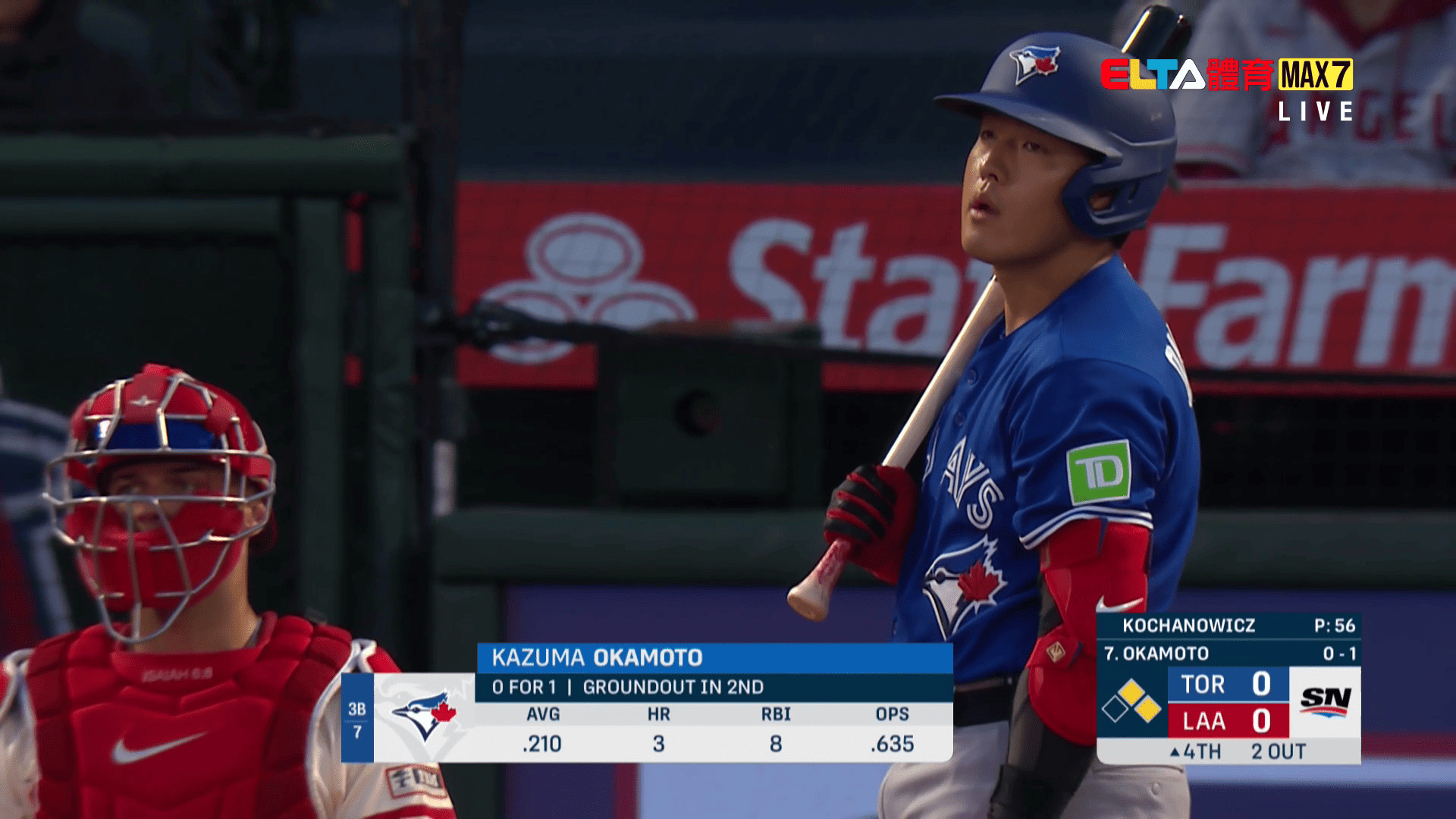 4/22 MLB 藍鳥 VS 天使(原音)