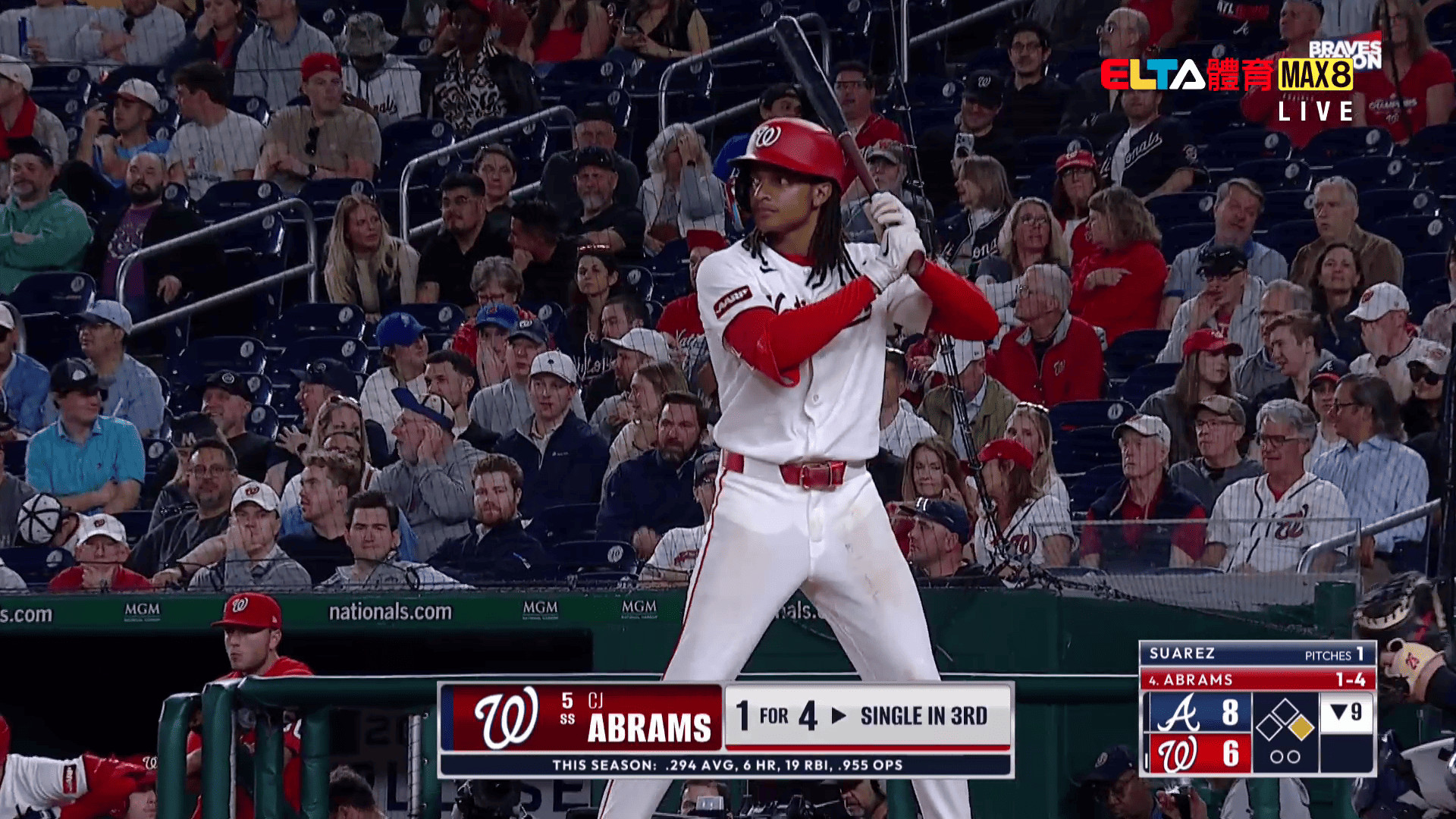 4/23 MLB 勇士 VS 國民(原音)