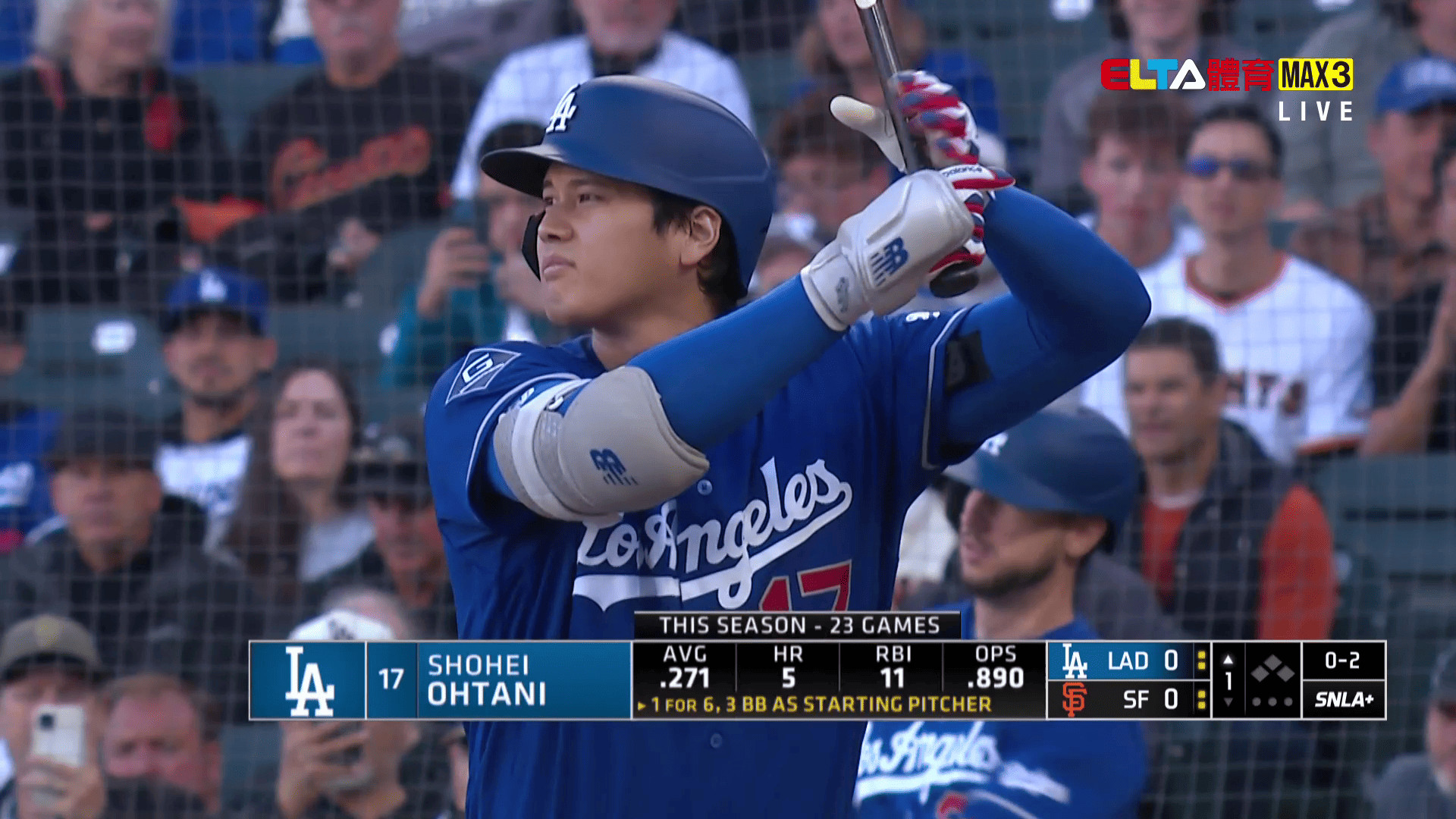 4/23 MLB 道奇 VS 巨人(原音) 