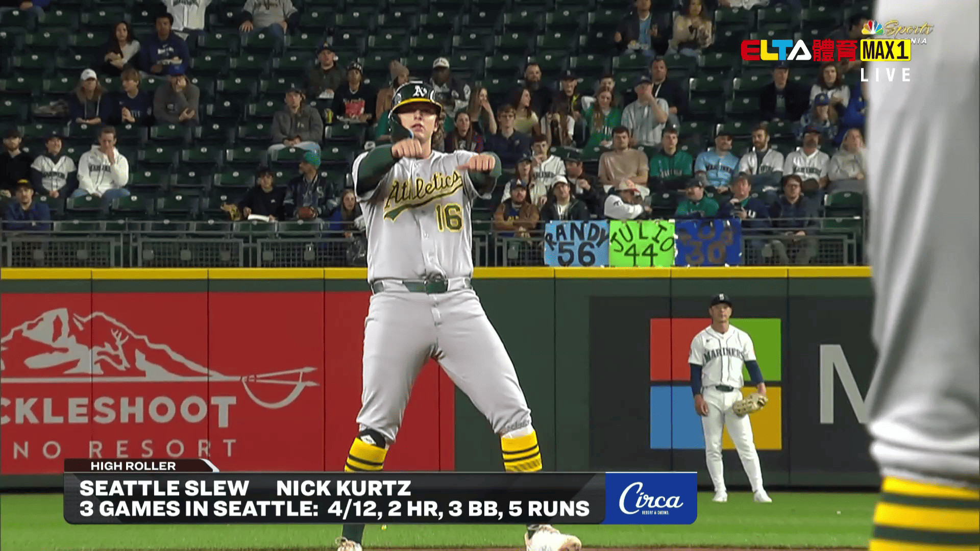 4/25 MLB 運動家 VS 遊騎兵(原音)