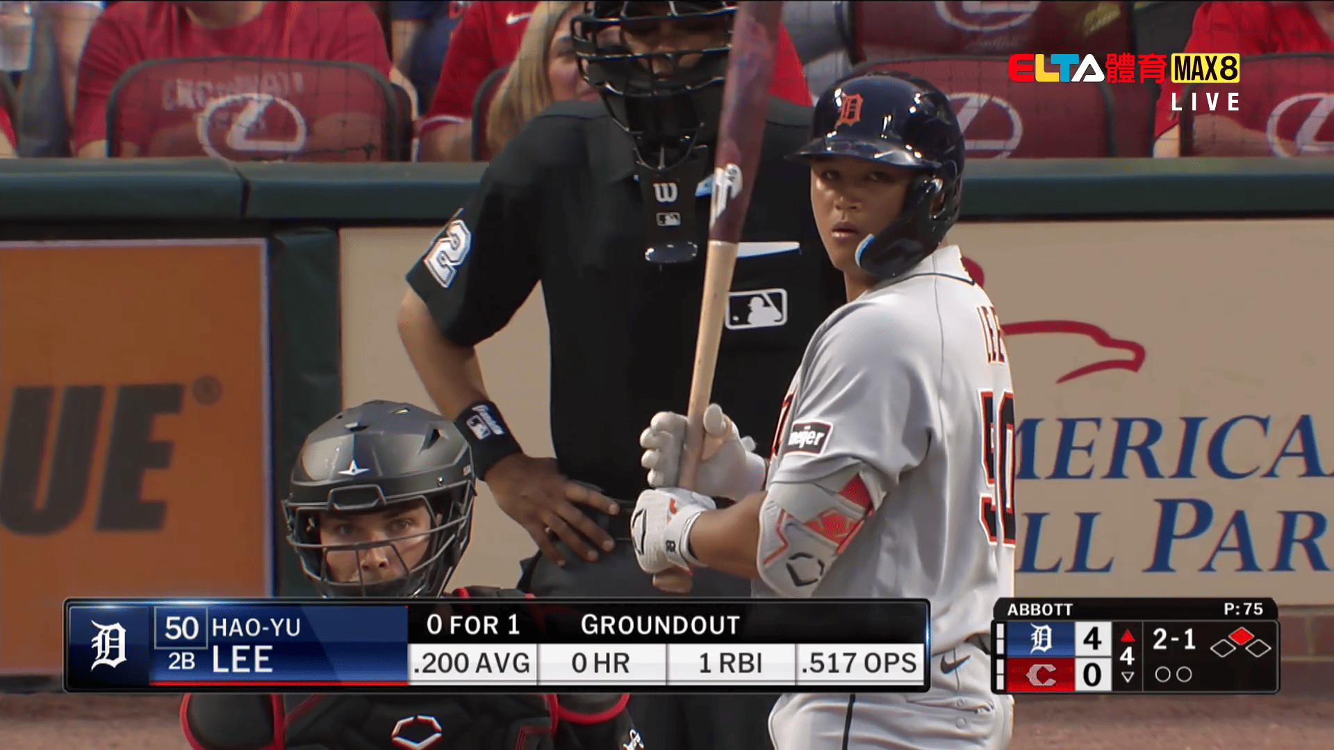 4/25 MLB 老虎 VS 紅人 李灝宇先發(原音)